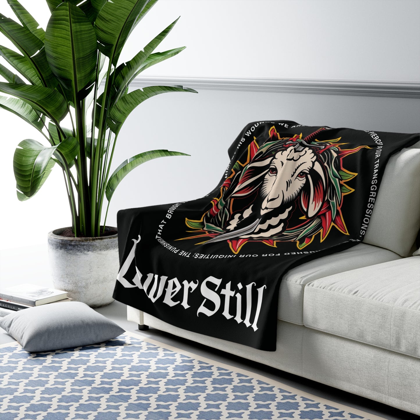 Lower Still Sherpa Fleece Blanket, Why Not?