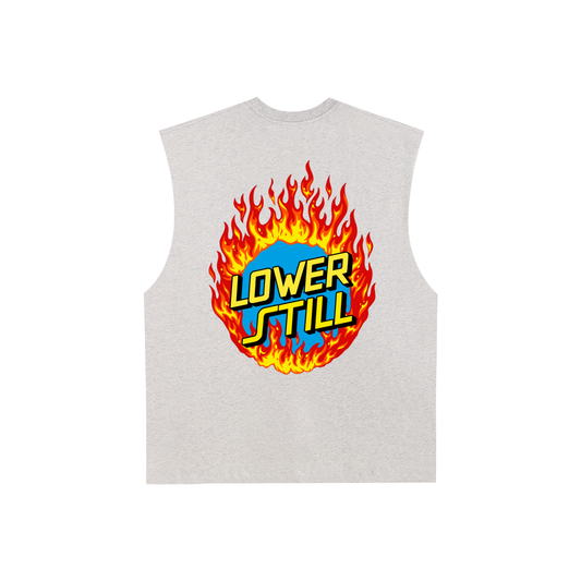 Raw Edge Cotton Tank Top
