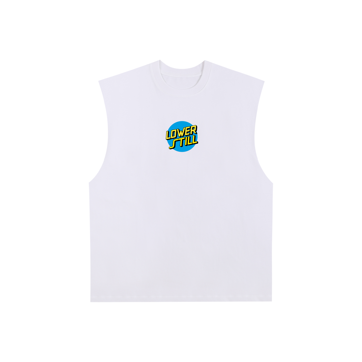 Raw Edge Cotton Tank Top