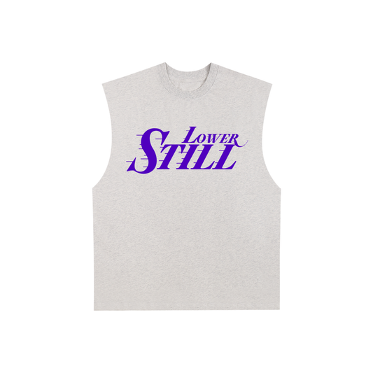 Raw Edge Cotton Tank Top