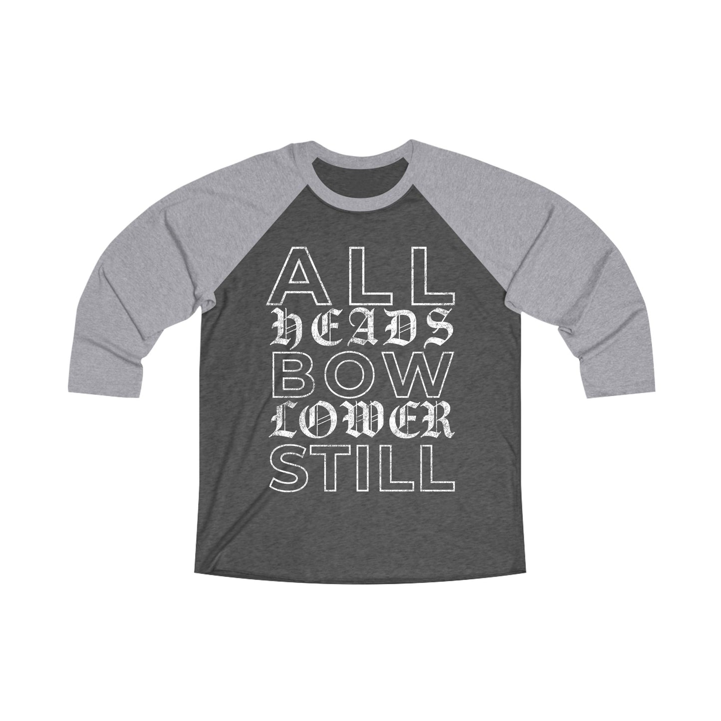 ALL HEADS BOW BASEBALL TEE