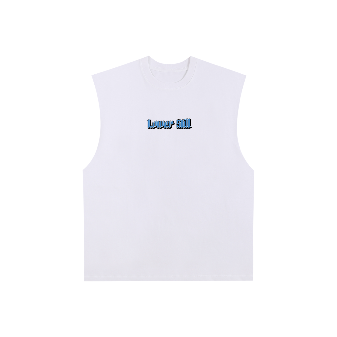 Raw Edge Cotton Tank Top