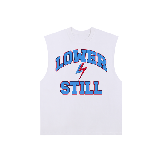 Raw Edge Cotton Tank Top